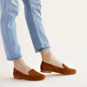 Nisolo Smoking Shoe in Nutmeg Brown Suede 10